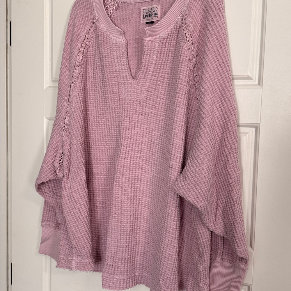 American Eagle Outfitters Light Pink Shirt